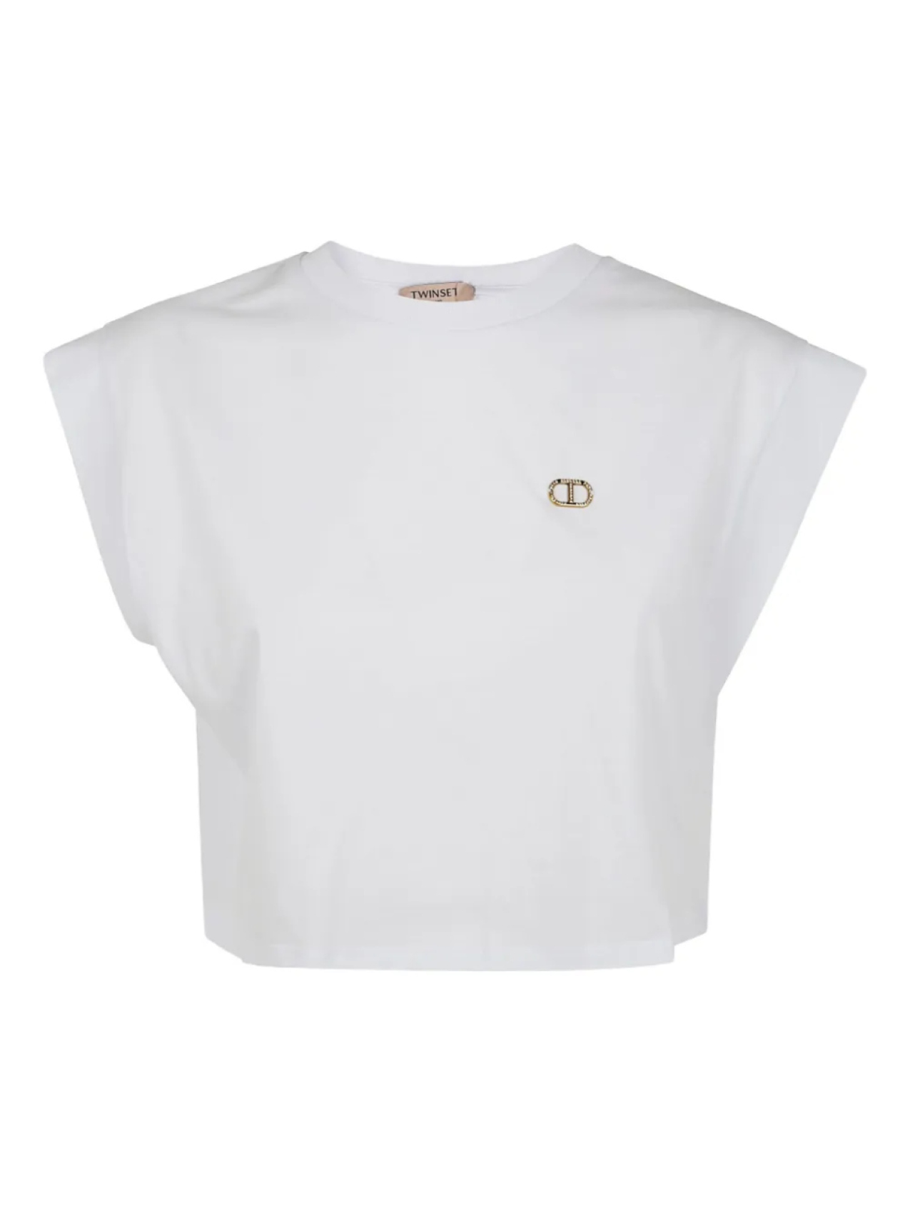 Укороченный топ с рукавами-крылышками TWINSET, белый
Укороченный топ с рукавами-крылышками TWINSET, белый