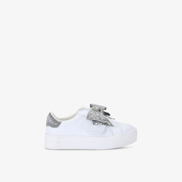 Кожаные кроссовки Mini Laney с бантом и кристаллами для 6–7 лет Kurt Geiger London, серебряный
Кожаные кроссовки Mini Laney с бантом и кристаллами для 6–7 лет Kurt Geiger London, серебряный