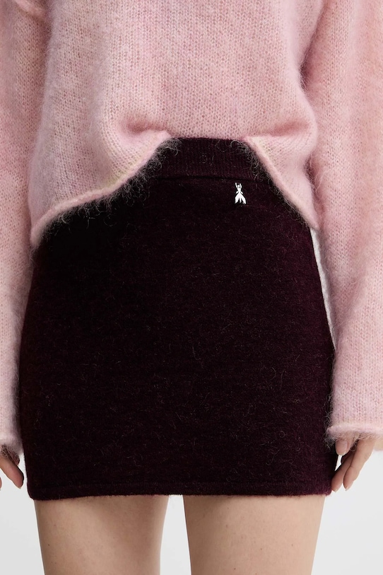 Юбка с шерстью Patrizia Pepe, бордовый
Юбка с шерстью Patrizia Pepe, бордовый