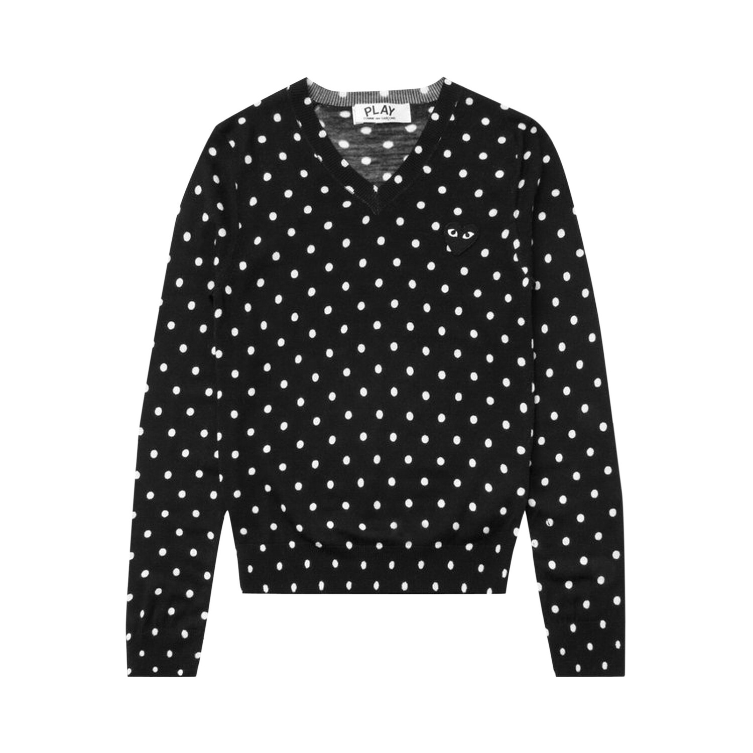 Свитер в горошек Comme des Garçons PLAY Черный
Свитер в горошек Comme des Garçons PLAY Черный