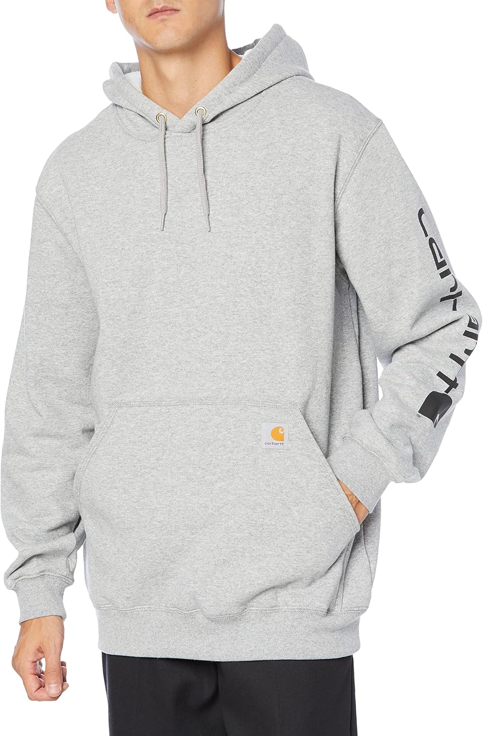 Мужская толстовка Carhartt с капюшоном и логотипом на рукаве, серый
Мужская толстовка Carhartt с капюшоном и логотипом на рукаве, серый