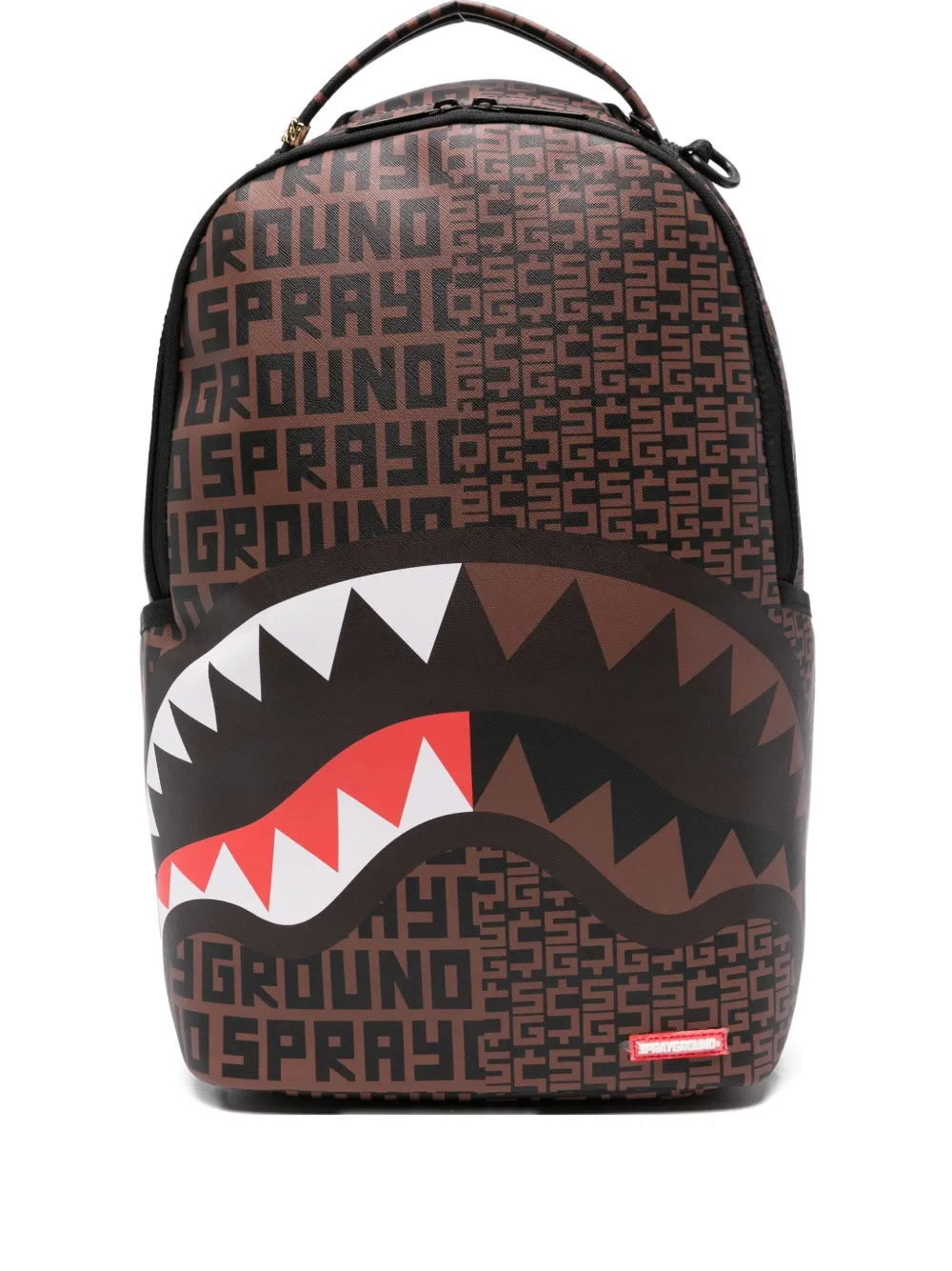 Рюкзак с рисунком акулы Sprayground Kid, коричневый 
Рюкзак с рисунком акулы Sprayground Kid, коричневый