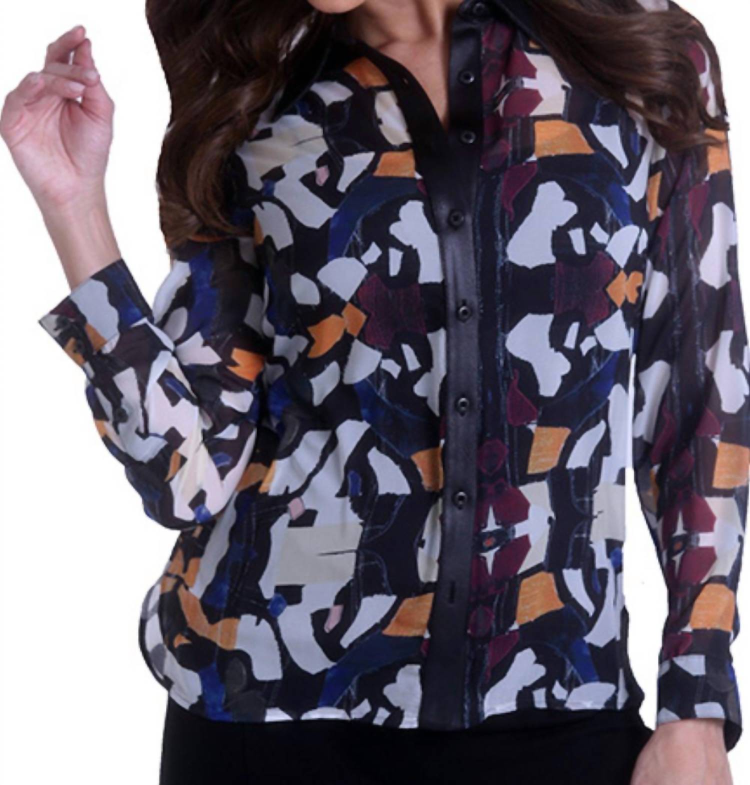 Шифоновая блузка с отделкой в стиле мозаики ANGEL, цвет mosaic
Шифоновая блузка с отделкой в стиле мозаики ANGEL, цвет mosaic