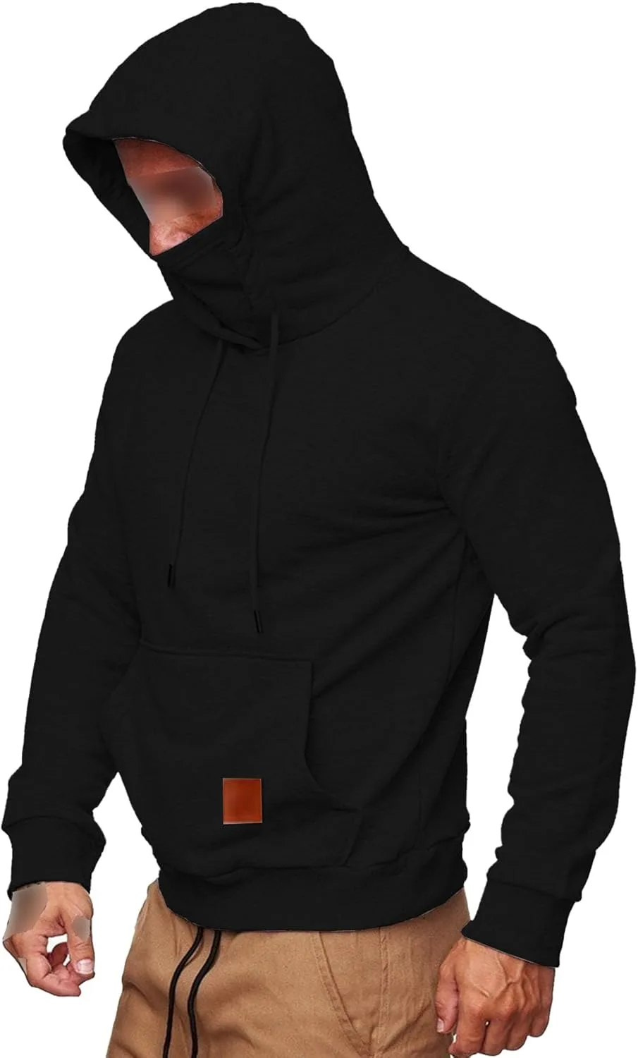 Мужская флисовая толстовка с капюшоном и карманом
Мужская флисовая толстовка с капюшоном и карманом