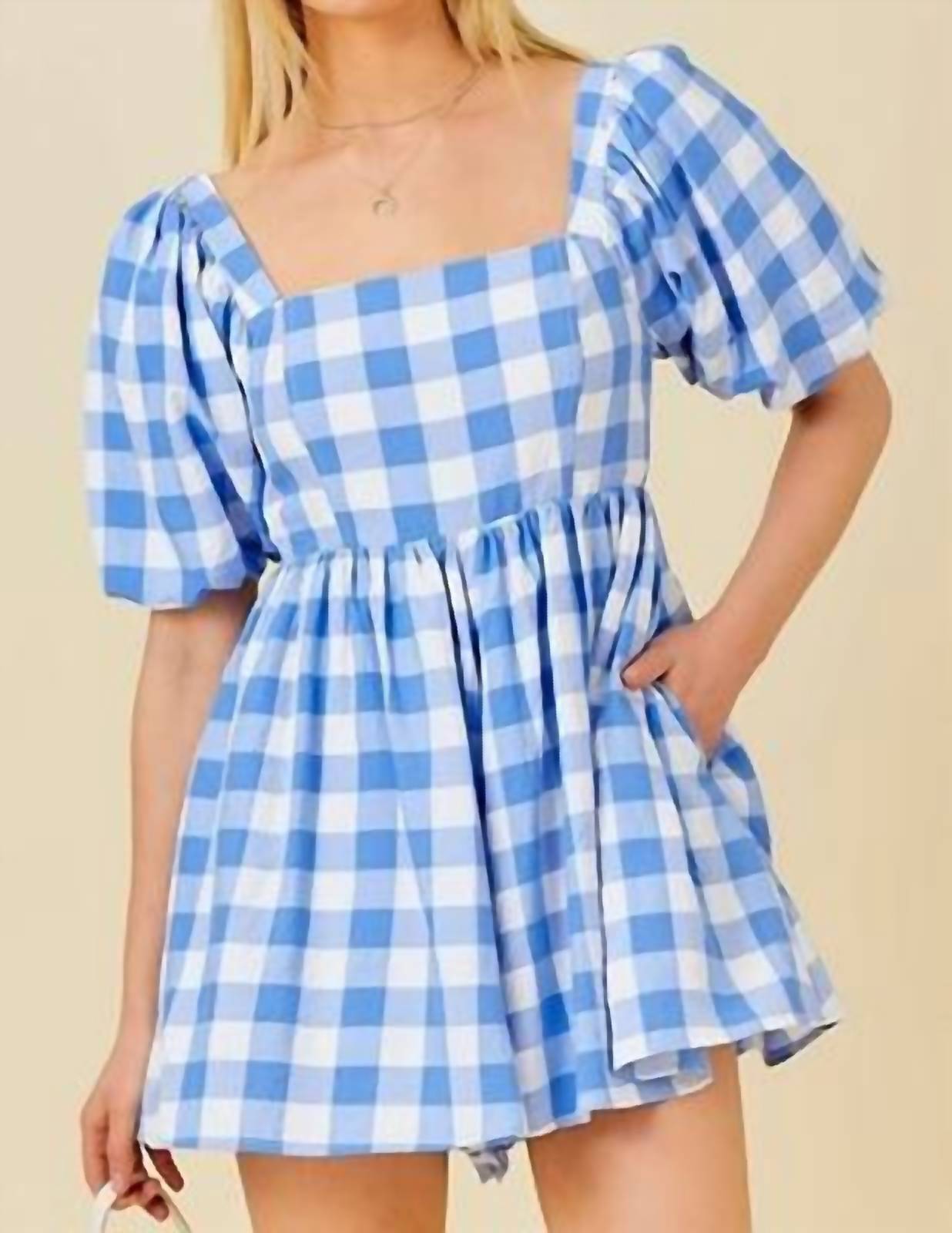 Ромпер в клетку сине-белый Main Strip
Ромпер в клетку сине-белый Main Strip