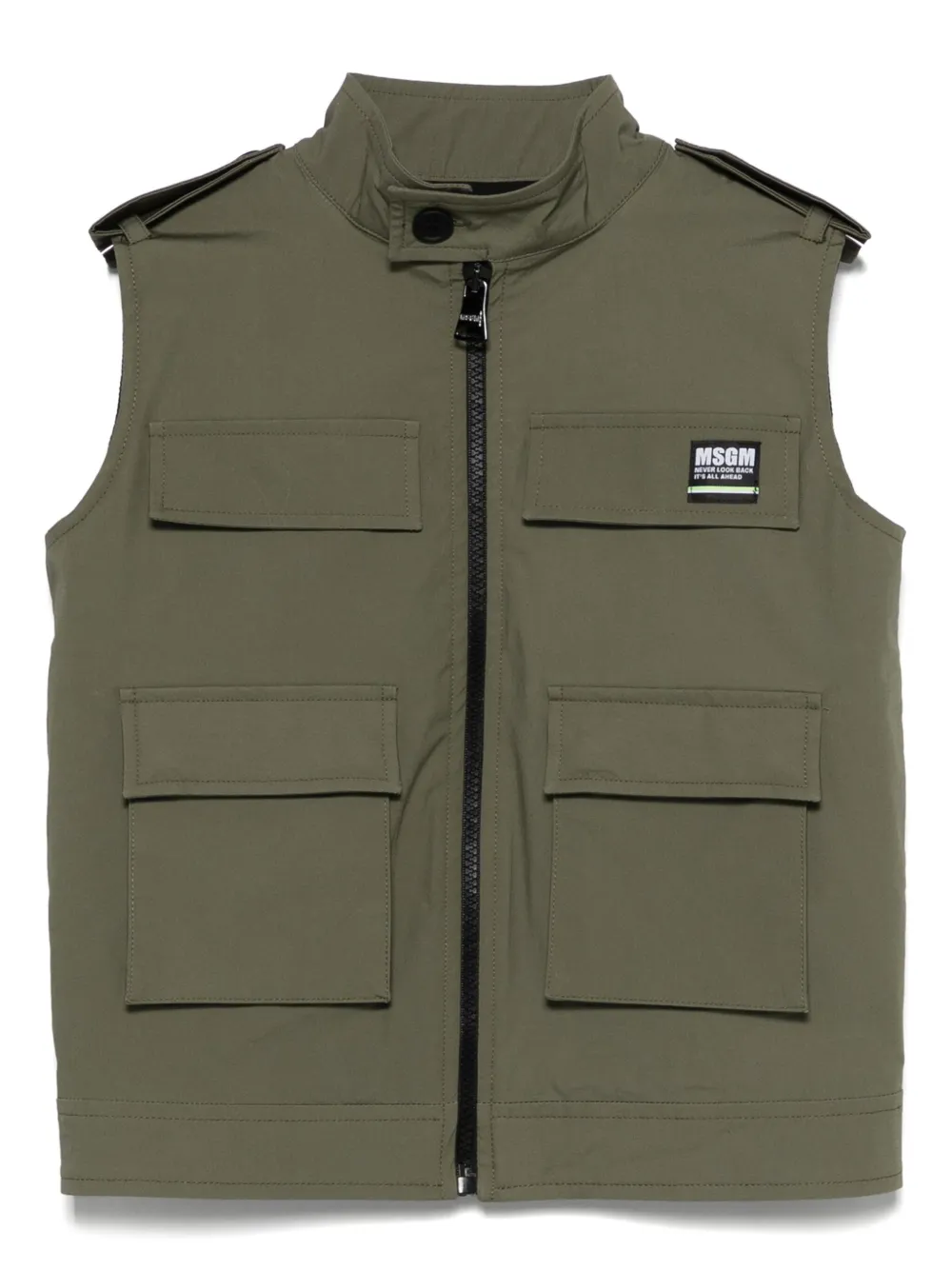 Жилет с нашивкой-логотипом Msgm Kids, зеленый
Жилет с нашивкой-логотипом Msgm Kids, зеленый