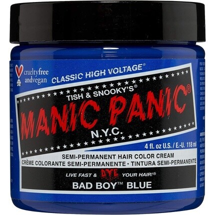 Краска для волос High Volt Classic Bad Boy Blue 118мл, Manic Panic
Краска для волос High Volt Classic Bad Boy Blue 118мл, Manic Panic