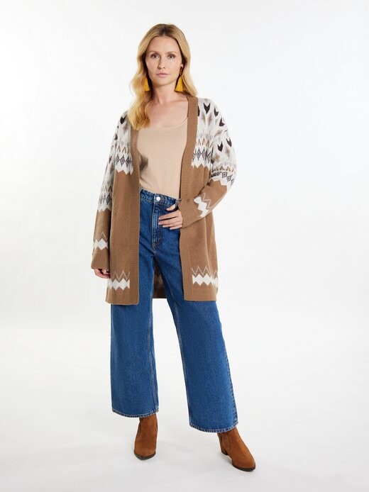 Вязаный кардиган Usha, бежевый
Вязаный кардиган Usha, бежевый