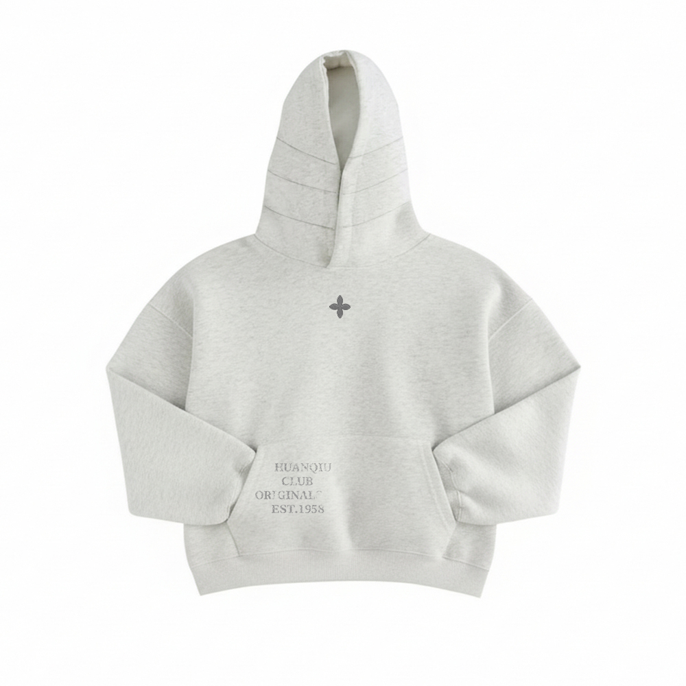 Толстовка Unisex Hooded Thickened Heavyweight HUANQIU, белый heather серый
Толстовка Unisex Hooded Thickened Heavyweight HUANQIU, белый heather серый