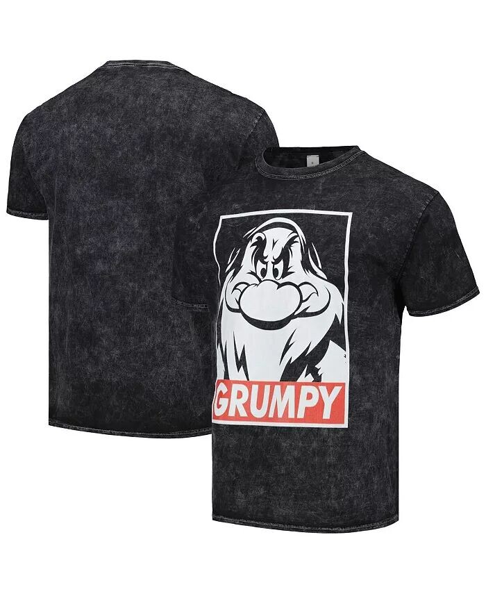 Мужская и женская черная футболка с рисунком Disney Merchandise Grumpy Mad Engine, черный 
Мужская и женская черная футболка с рисунком Disney Merchandise Grumpy Mad Engine, черный