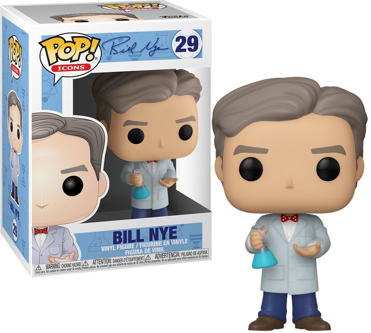 Funko POP! Иконки, коллекционная фигурка, Билл Най, 29 лет.
Funko POP! Иконки, коллекционная фигурка, Билл Най, 29 лет.