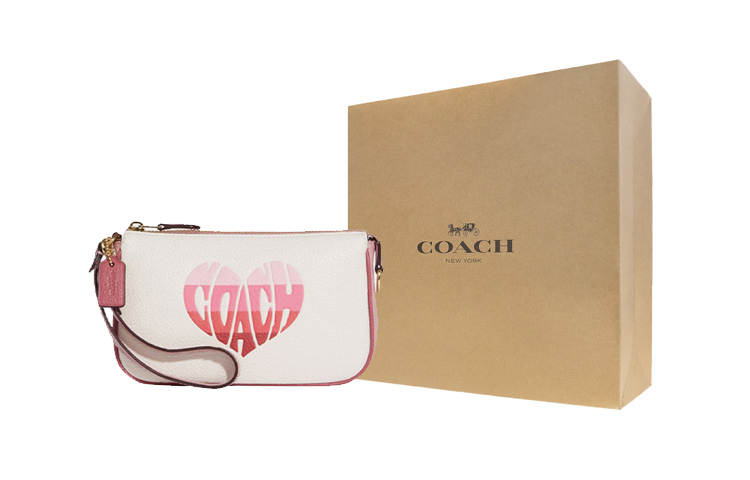 COACH Нолита кожаная сумочка через плечо на запястье клатч маленький размер женская белая и розовая
COACH Нолита кожаная сумочка через плечо на запястье клатч маленький размер женская белая и розовая