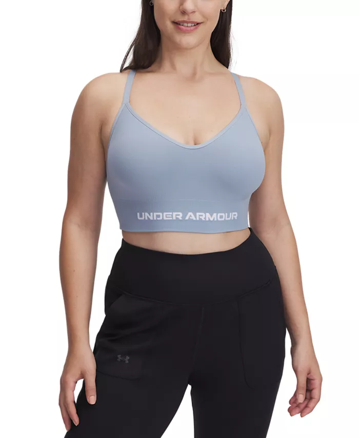 Женский бесшовный спортивный бюстгальтер Vanish с низкой ударной нагрузкой Under Armour, синий
Женский бесшовный спортивный бюстгальтер Vanish с низкой ударной нагрузкой Under Armour, синий