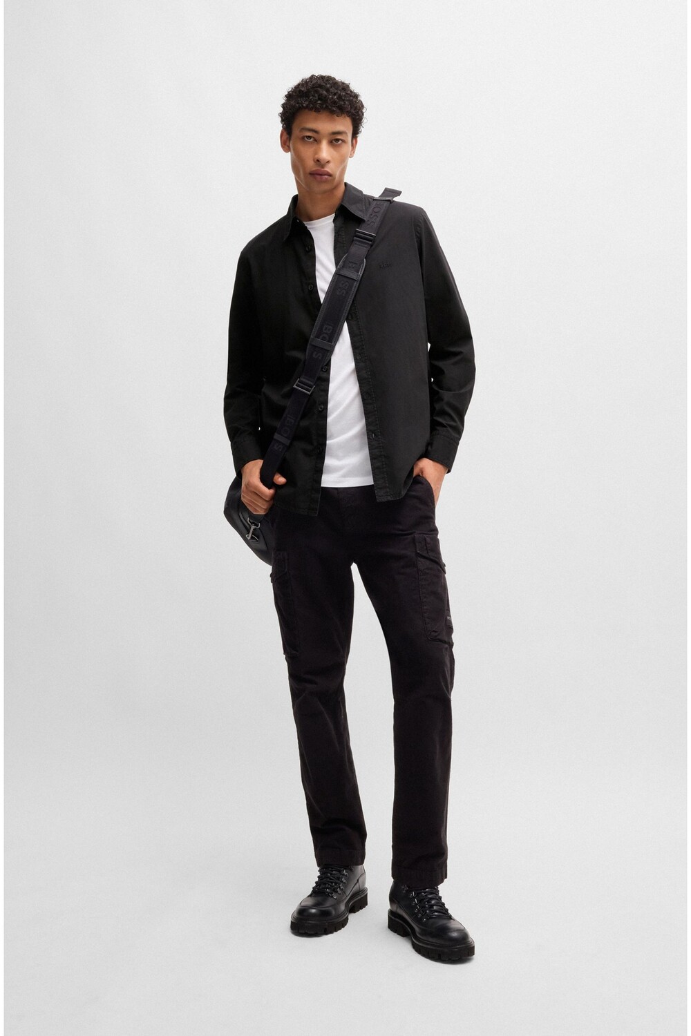 Рубашка из хлопка стандартного кроя Boss, черный
Рубашка из хлопка стандартного кроя Boss, черный