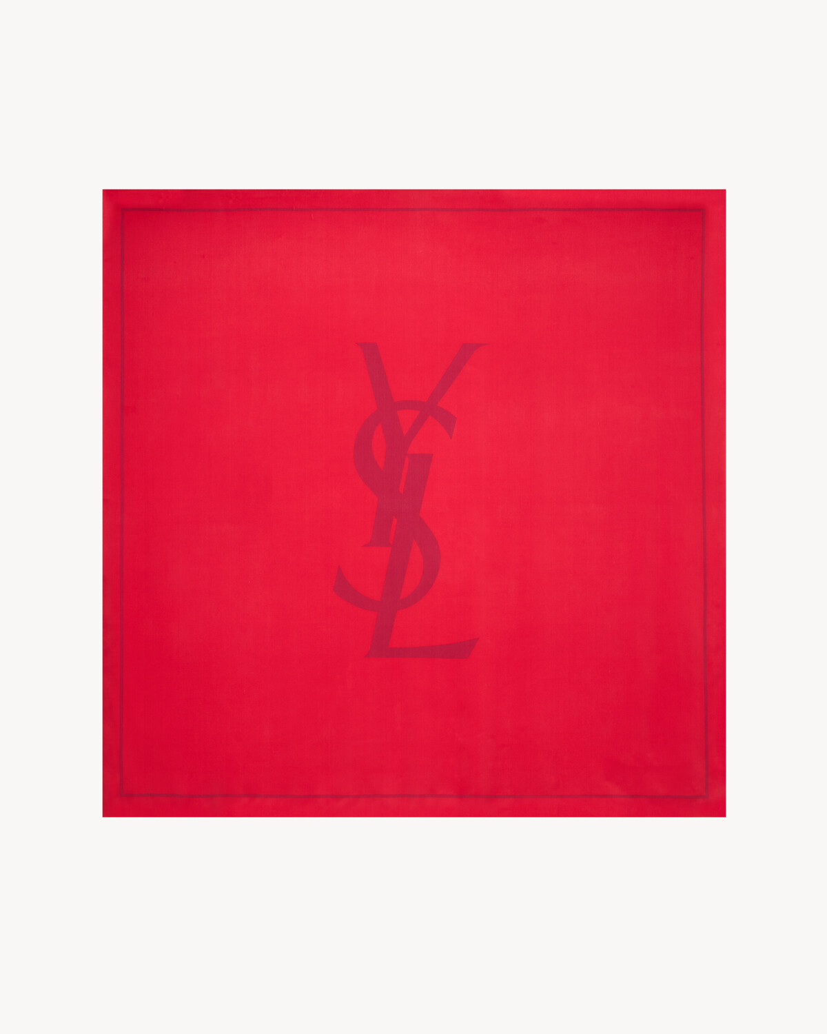 Квадратный шелковый шарф CASSANDRE из шармуза Saint Laurent, красный
Квадратный шелковый шарф CASSANDRE из шармуза Saint Laurent, красный