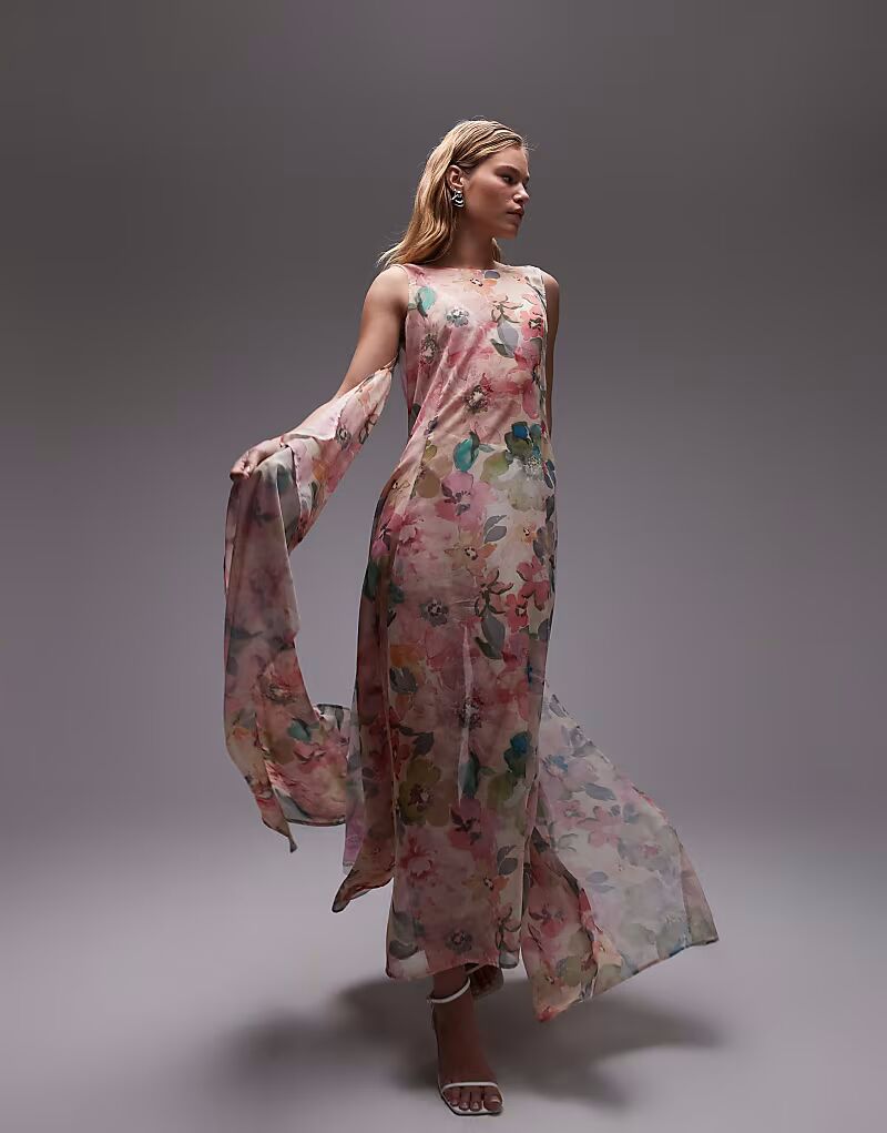 Платье макси из прозрачного шифона ASOS DESIGN с разноцветным цветочным принтом
Платье макси из прозрачного шифона ASOS DESIGN с разноцветным цветочным принтом