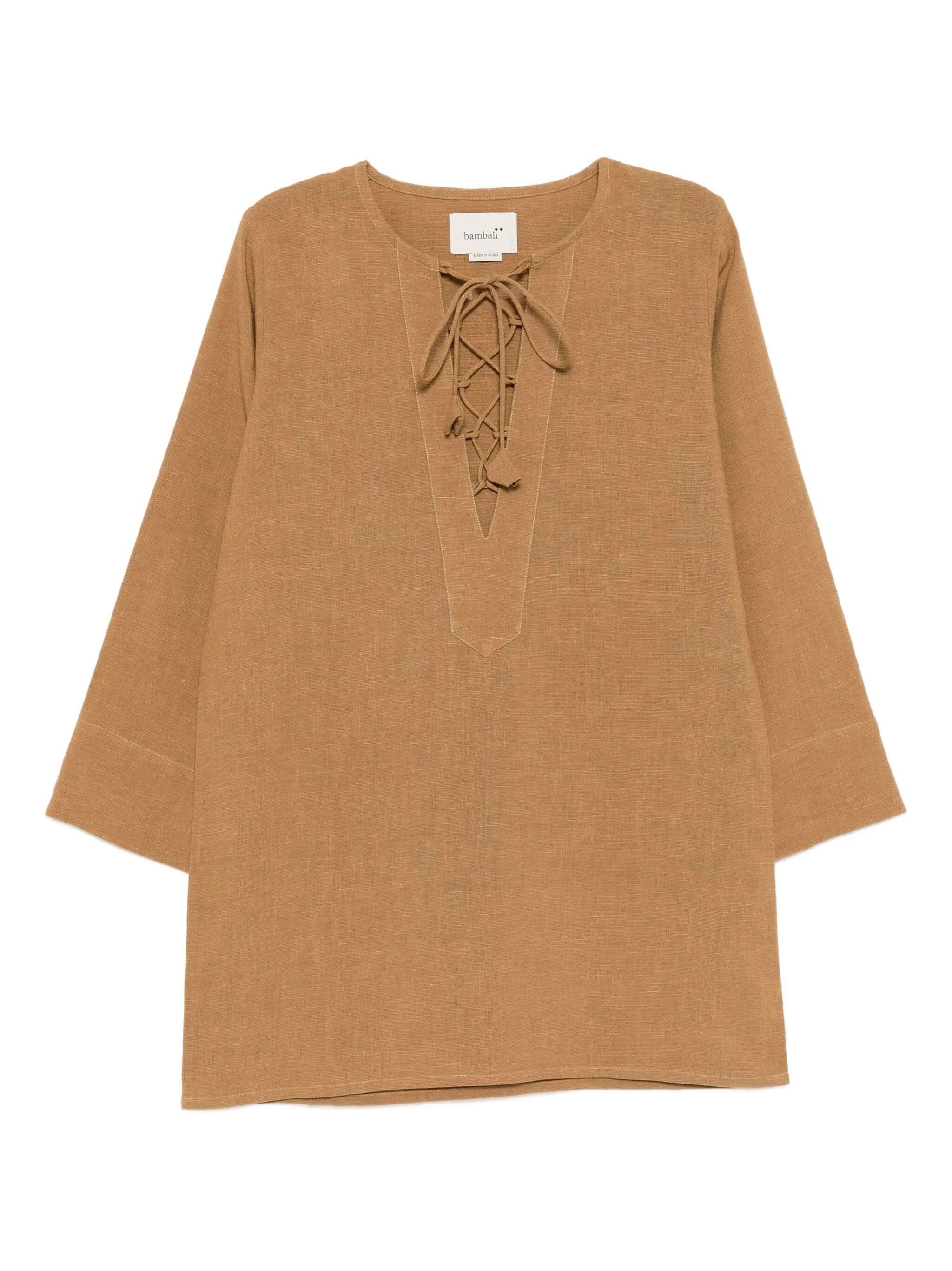 Платье с завязками Bambah, коричневый
Платье с завязками Bambah, коричневый