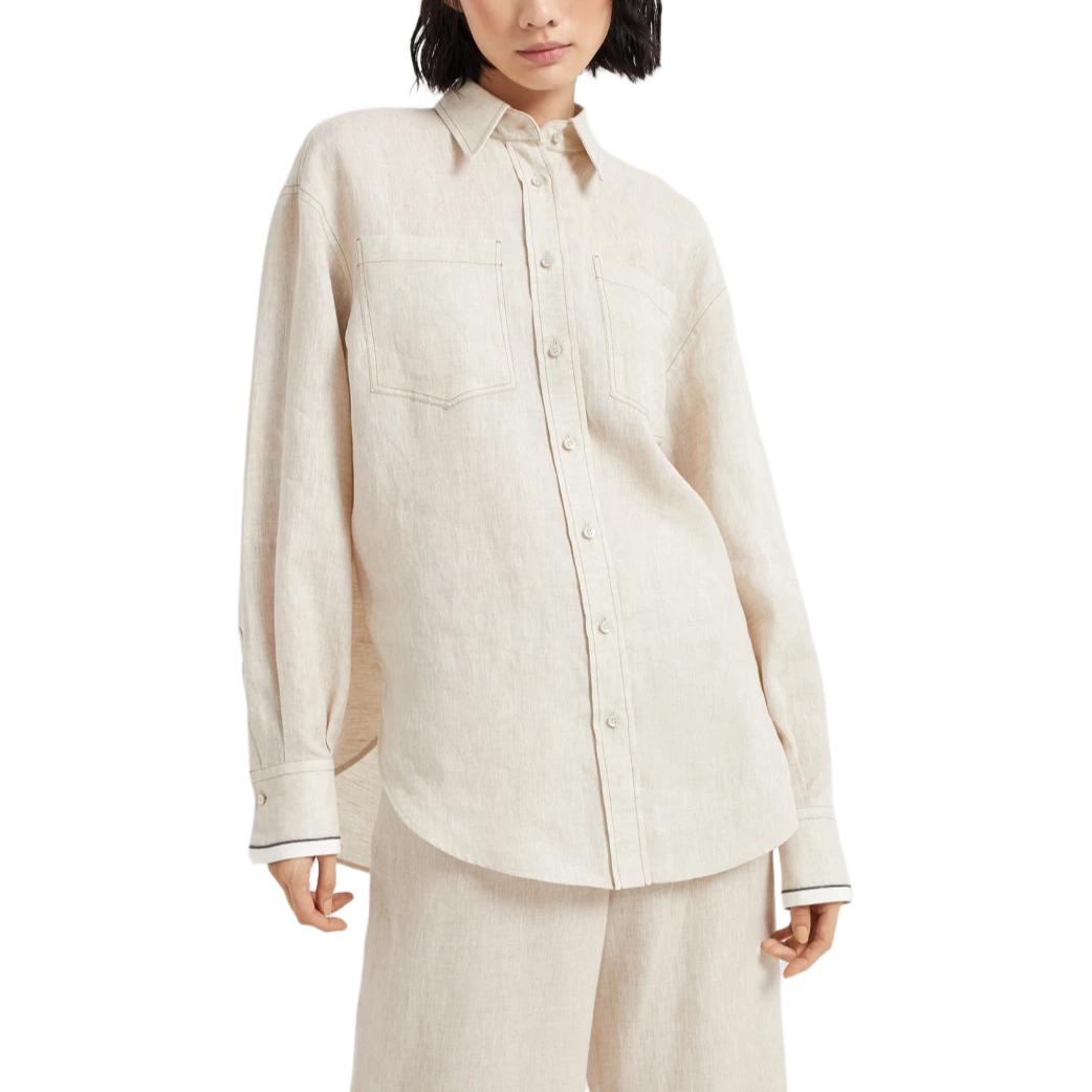 Льняная рубашка Brunello Cucinelli, Light Umber
Льняная рубашка Brunello Cucinelli, Light Umber