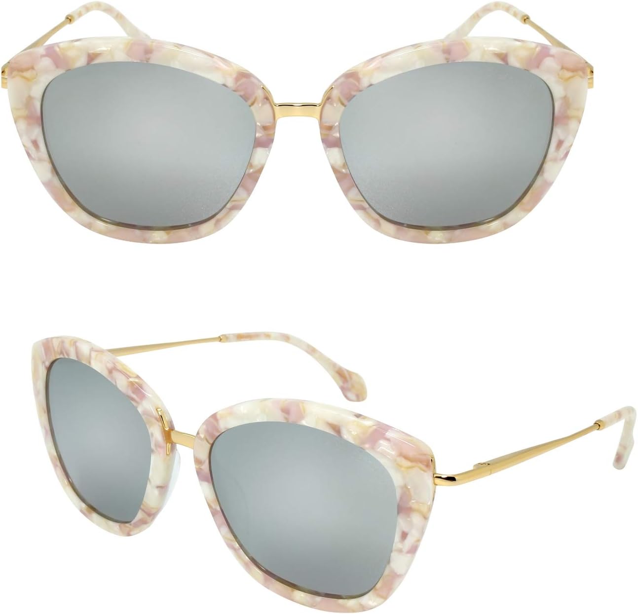 Женские модные солнцезащитные очки Edge I-Wear ручной работы из ацетата с овальной формой «кошачий глаз» и линзами UV 400 CR39 EDGEIWEAR, Pink-white Tortoise Frame/White Mirrored Cr39 Lens
Женские модные солнцезащитные очки Edge I-Wear ручной работы из ацетата с овальной формой «кошачий глаз» и линзами UV 400 CR39 EDGEIWEAR, Pink-white Tortoise Frame/White Mirrored Cr39 Lens