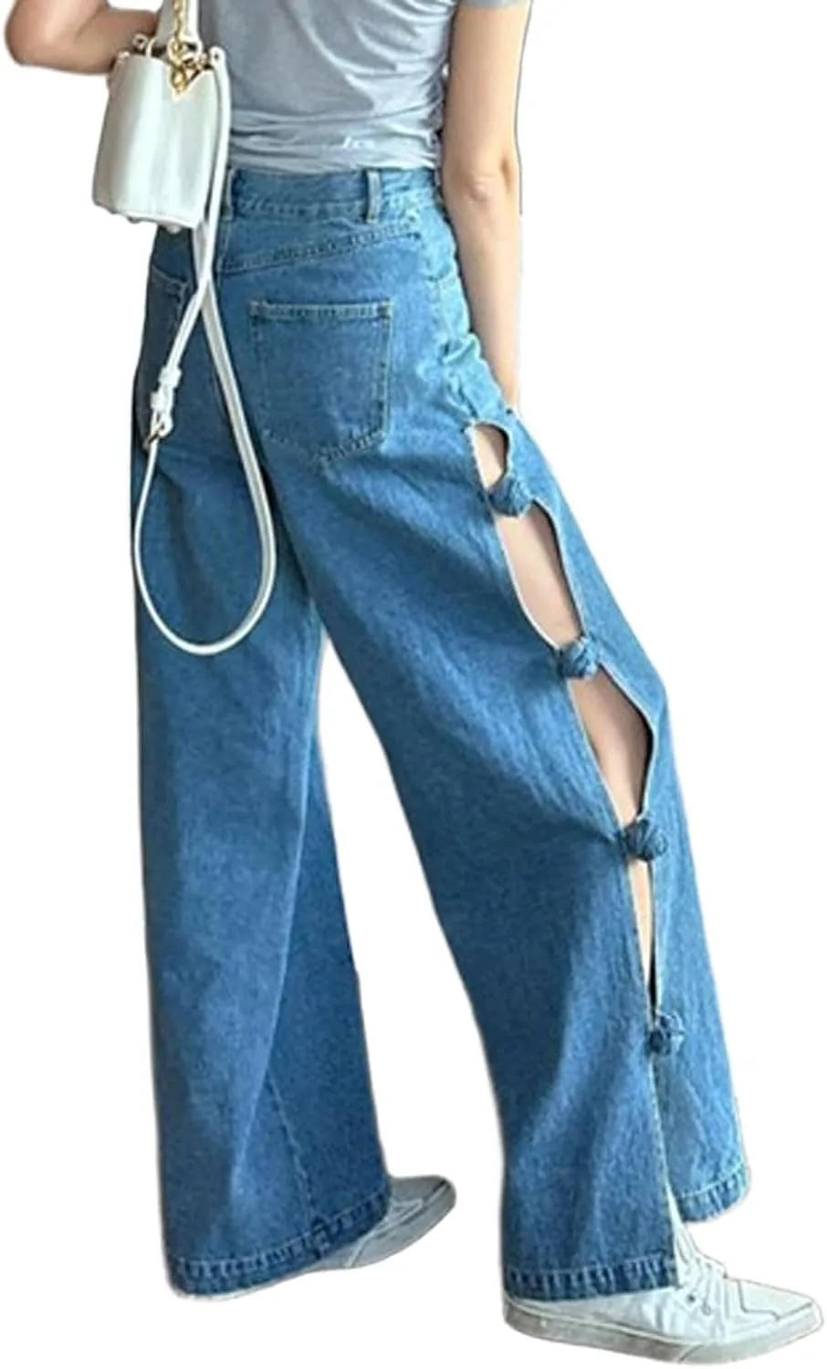 Женские джинсы CHARTOU с цветочным принтом, широкие клеш
Женские джинсы CHARTOU с цветочным принтом, широкие клеш