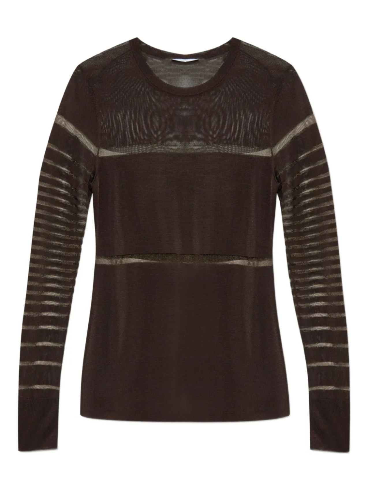 Многослойный топ с длинными рукавами Helmut Lang, коричневый
Многослойный топ с длинными рукавами Helmut Lang, коричневый
