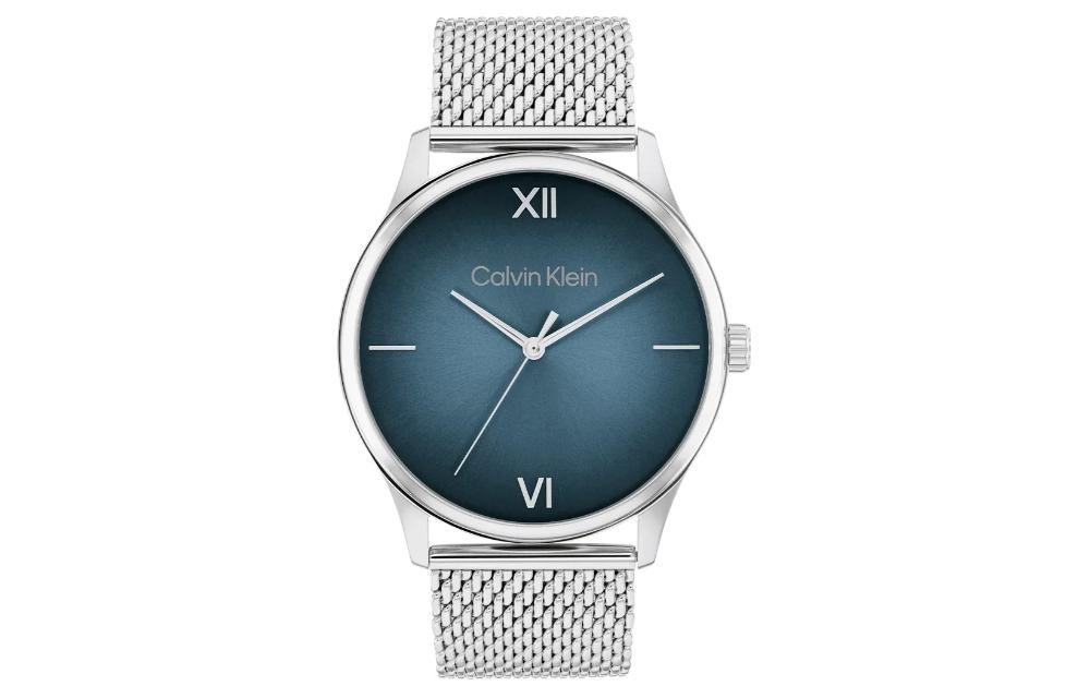 Часы CK с кварцевым механизмом, стальной браслет, синий циферблат 43 мм, мужские часы Calvin Klein
Часы CK с кварцевым механизмом, стальной браслет, синий циферблат 43 мм, мужские часы Calvin Klein