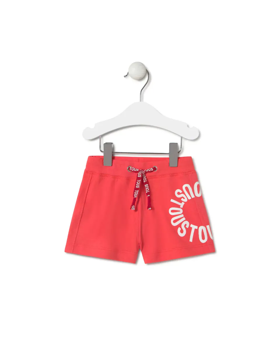 Хлопковые шорты-бермуды для мальчика с круглым логотипом Tous, коралловый
Хлопковые шорты-бермуды для мальчика с круглым логотипом Tous, коралловый