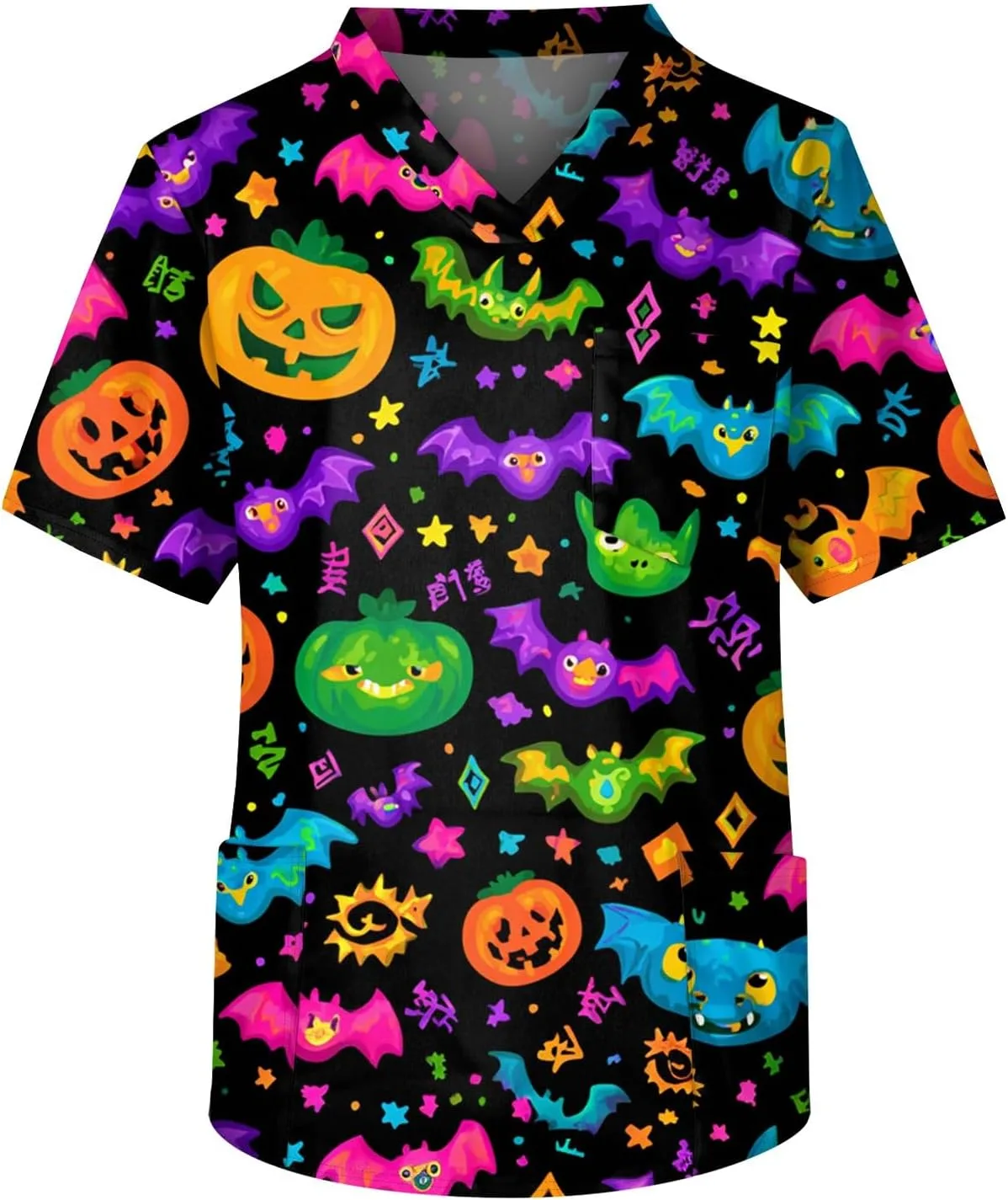 Футболка с принтом "летучая мышь и тыква" для мужчин, V-образный вырез, короткий рукав, с карманами AMXYFBK
Футболка с принтом "летучая мышь и тыква" для мужчин, V-образный вырез, короткий рукав, с карманами AMXYFBK