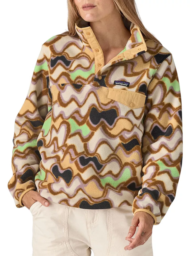 Женский флисовый пуловер Patagonia Synchilla Snap-T, цвет Small Currents Natural 
Женский флисовый пуловер Patagonia Synchilla Snap-T, цвет Small Currents Natural