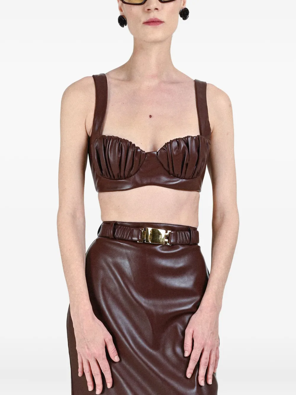 Бюстгальтер с присборенными чашками Rowen Rose, коричневый
Бюстгальтер с присборенными чашками Rowen Rose, коричневый