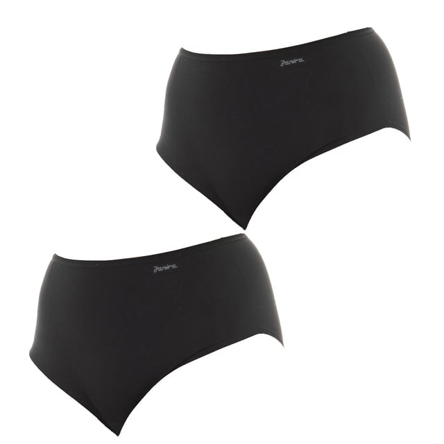 В упаковке 2 трусика с завышенной талией и эластичными трусиками из дышащей ткани 1031893 для женщин Janira, черный
В упаковке 2 трусика с завышенной талией и эластичными трусиками из дышащей ткани 1031893 для женщин Janira, черный