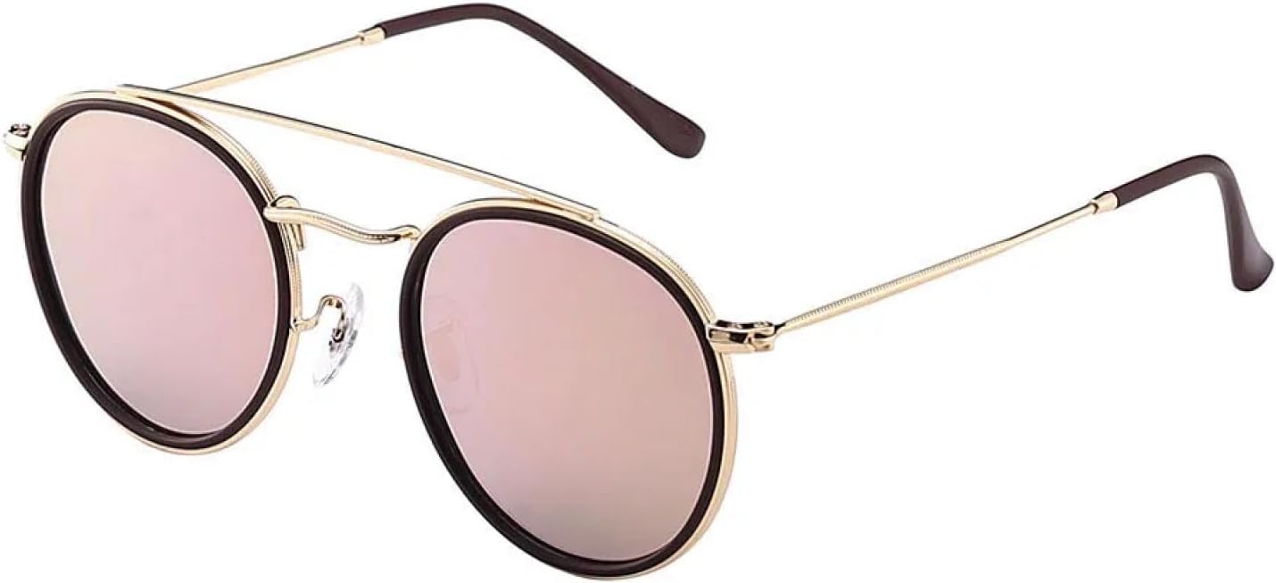 Солнцезащитные очки с защитой от УФ-излучения UV400 | Круглая оправа с двойной перемычкой для мужчин и женщин | Линзы конфетных цветов для занятий спортом на открытом воздухе и вождения DSVIGF, C3 Mirror Pink
Солнцезащитные очки с защитой от УФ-излучения UV400 | Круглая оправа с двойной перемычкой для мужчин и женщин | Линзы конфетных цветов для занятий спортом на открытом воздухе и вождения DSVIGF, C3 Mirror Pink