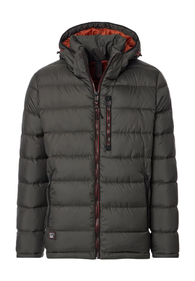 Стеганая куртка с регулируемым капюшоном и карманами на молнии Casamoda, зеленый
Стеганая куртка с регулируемым капюшоном и карманами на молнии Casamoda, зеленый