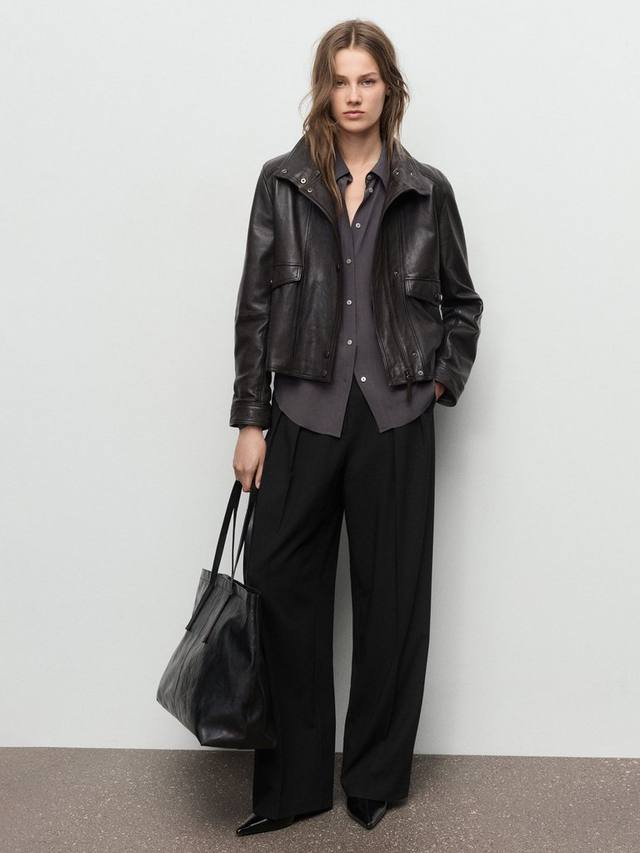 Брюки Gabi с широкими штанинами Mango, Black
Брюки Gabi с широкими штанинами Mango, Black