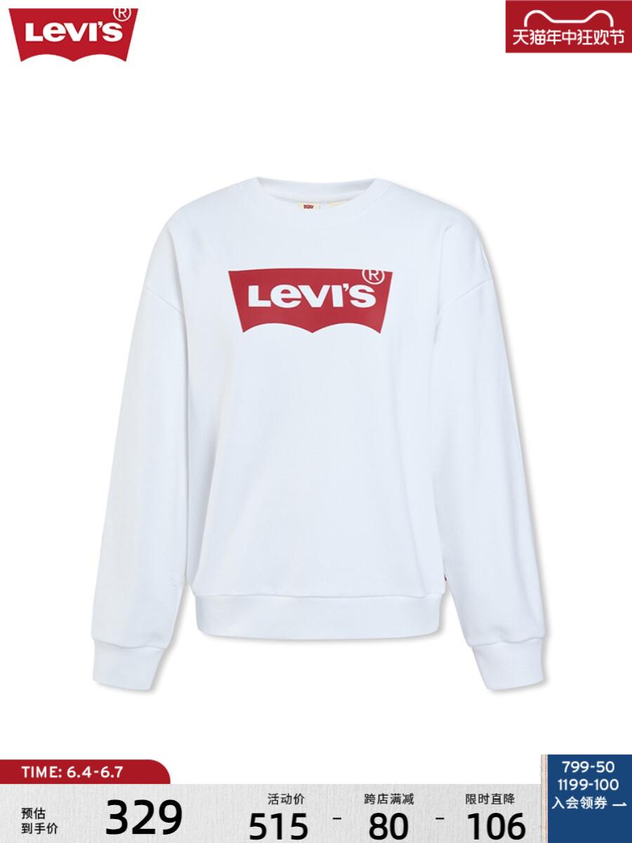 Пуловер Levi's с круглым вырезом, белый
Пуловер Levi's с круглым вырезом, белый