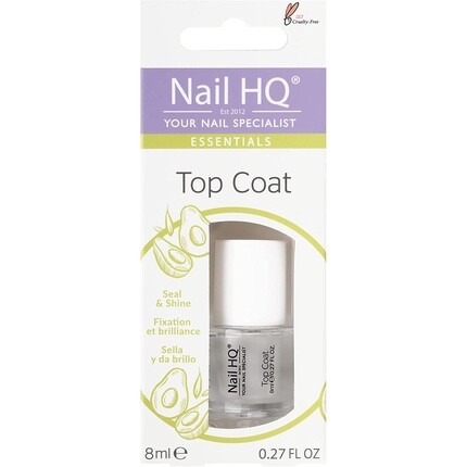 Nail HQ Essentials Прозрачное верхнее покрытие для ухода за ногтями 8 мл
Nail HQ Essentials Прозрачное верхнее покрытие для ухода за ногтями 8 мл
