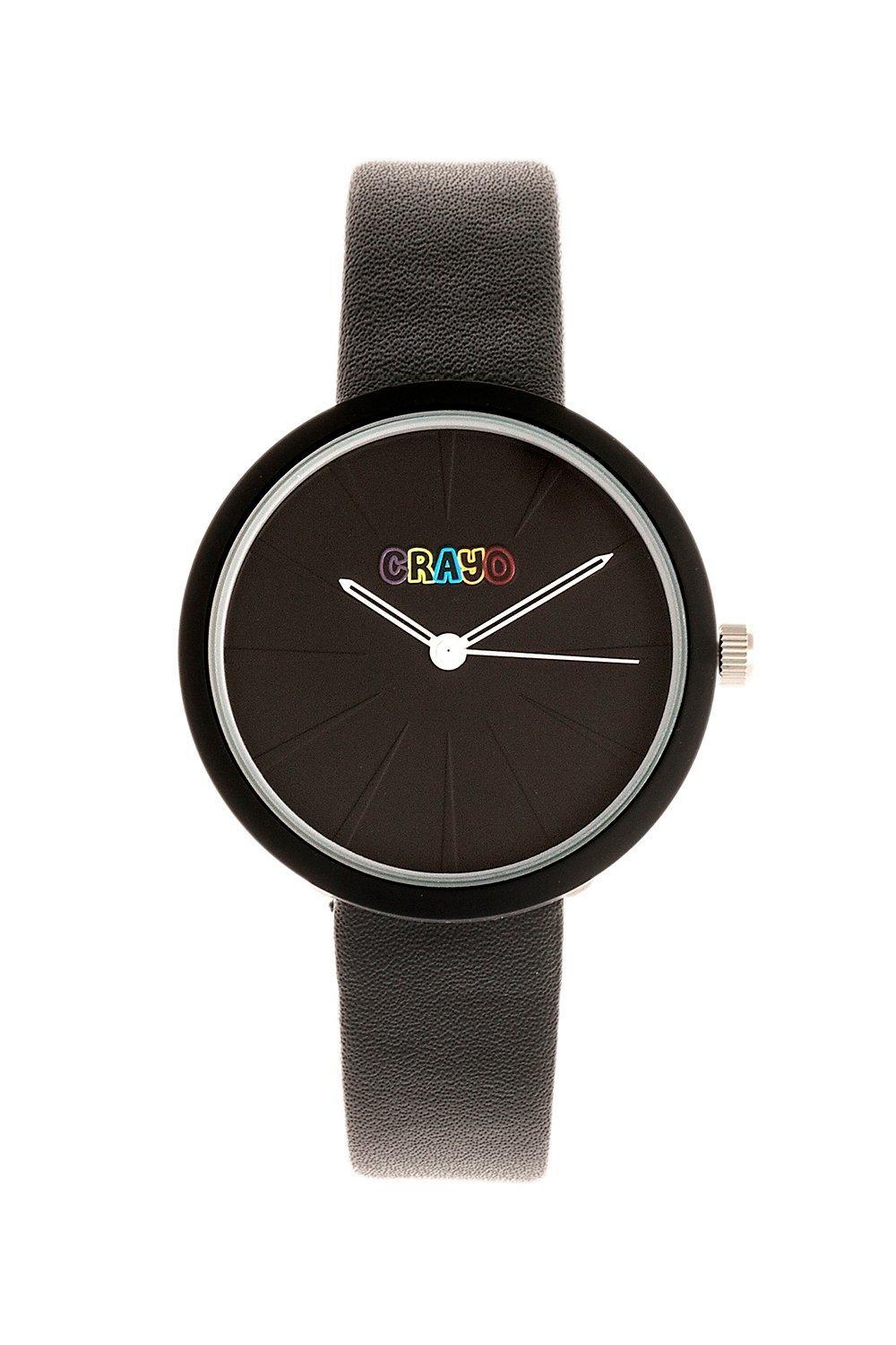 Часы унисекс с лезвием Crayo, черный
Часы унисекс с лезвием Crayo, черный
