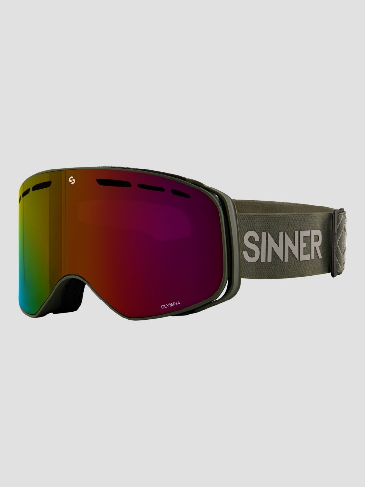 Очки для сноуборда Sinner Olympia Matte Moss Green Goggle, full red mirror
Очки для сноуборда Sinner Olympia Matte Moss Green Goggle, full red mirror