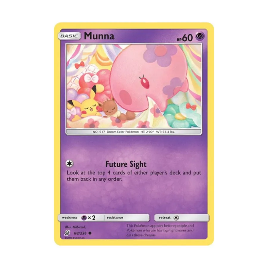 CCG Мунна (К) # 88/236, Pokemon - SM - Unified Minds - Singles
CCG Мунна (К) # 88/236, Pokemon - SM - Unified Minds - Singles