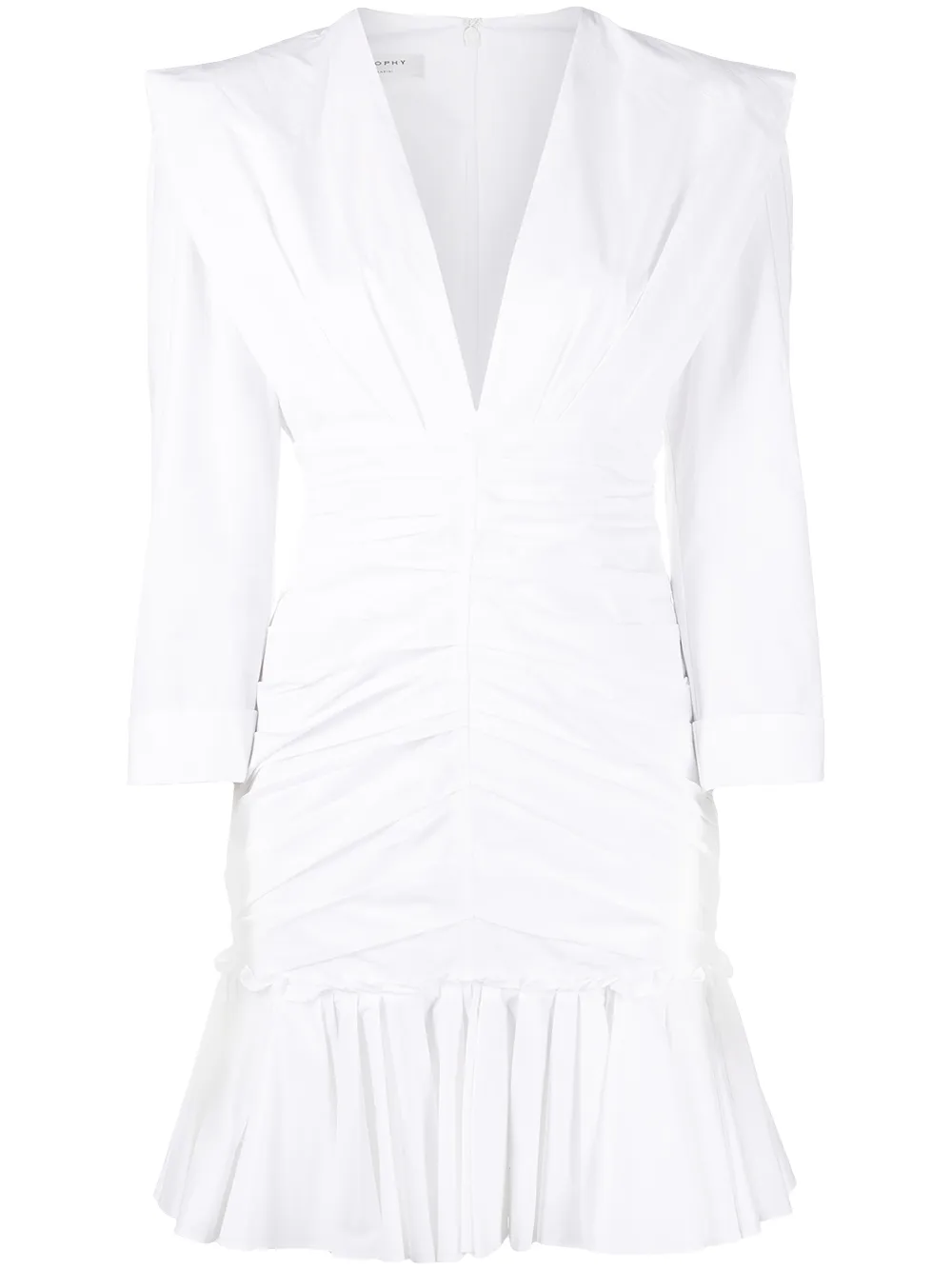 Платье мини с баской Philosophy Di Lorenzo Serafini, белый
Платье мини с баской Philosophy Di Lorenzo Serafini, белый