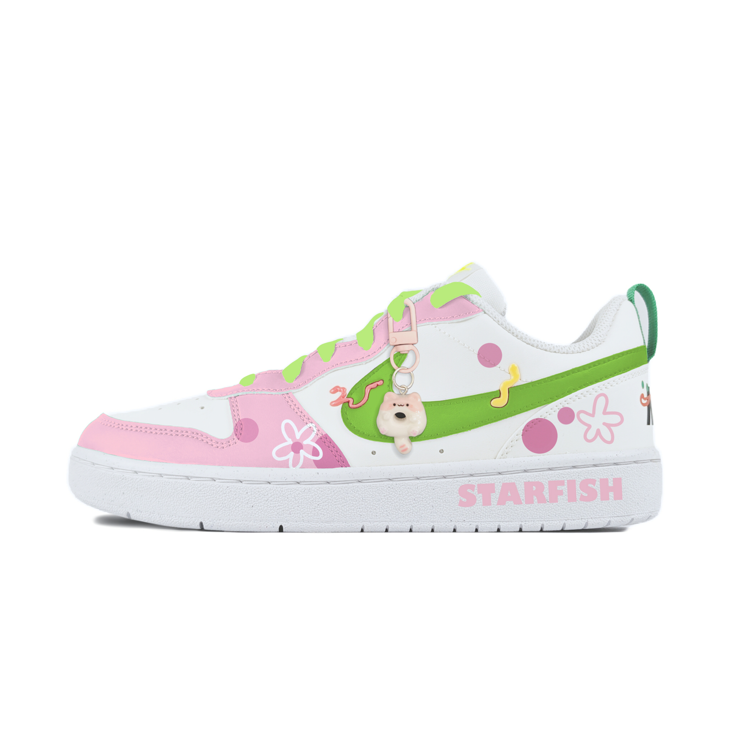 Nike Кроссовки для скейтбординга Court Borough Pink Green Seaweed Anti Slip Wear Resistant низкие детские белые для подростков
Nike Кроссовки для скейтбординга Court Borough Pink Green Seaweed Anti Slip Wear Resistant низкие детские белые для подростков