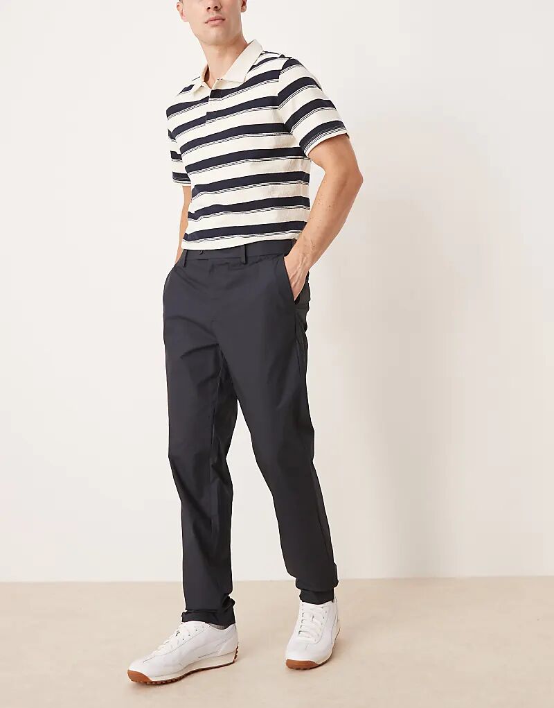 Узкие брюки из хлопка Mango темно-синего цвета
Узкие брюки из хлопка Mango темно-синего цвета