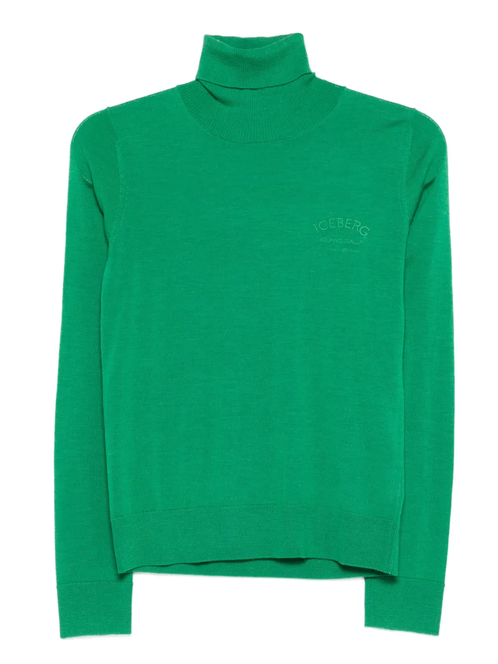 Свитер с вышитым логотипом и высоким воротом Iceberg, зеленый
Свитер с вышитым логотипом и высоким воротом Iceberg, зеленый