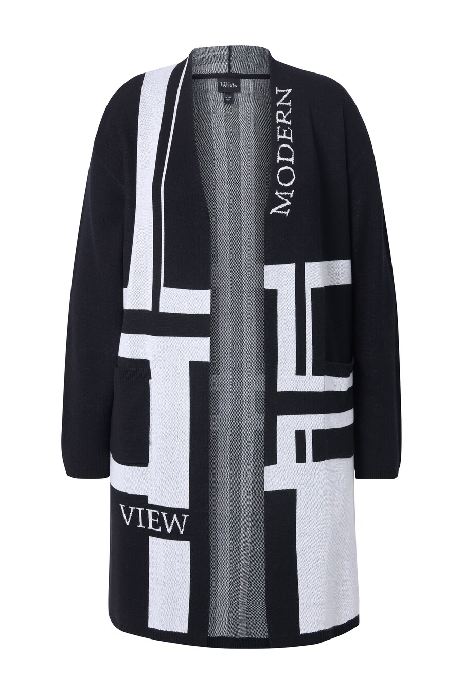 Вязаный кардиган Ulla Popken, черный
Вязаный кардиган Ulla Popken, черный