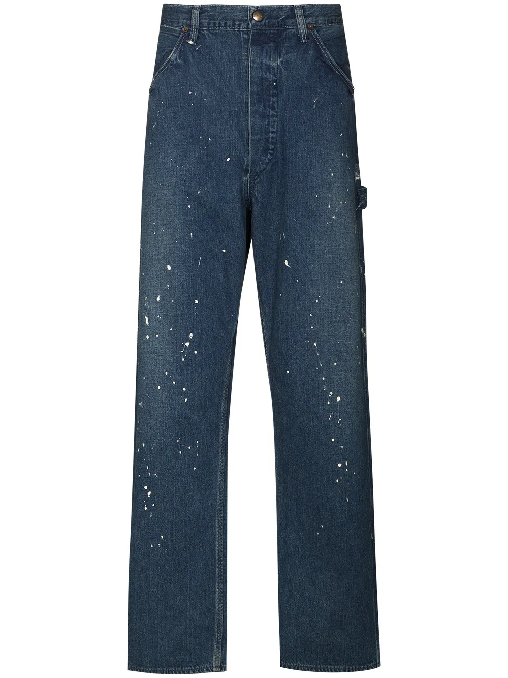Прямые джинсы с эффектом разбрызганной краски Orslow, синий
Прямые джинсы с эффектом разбрызганной краски Orslow, синий
