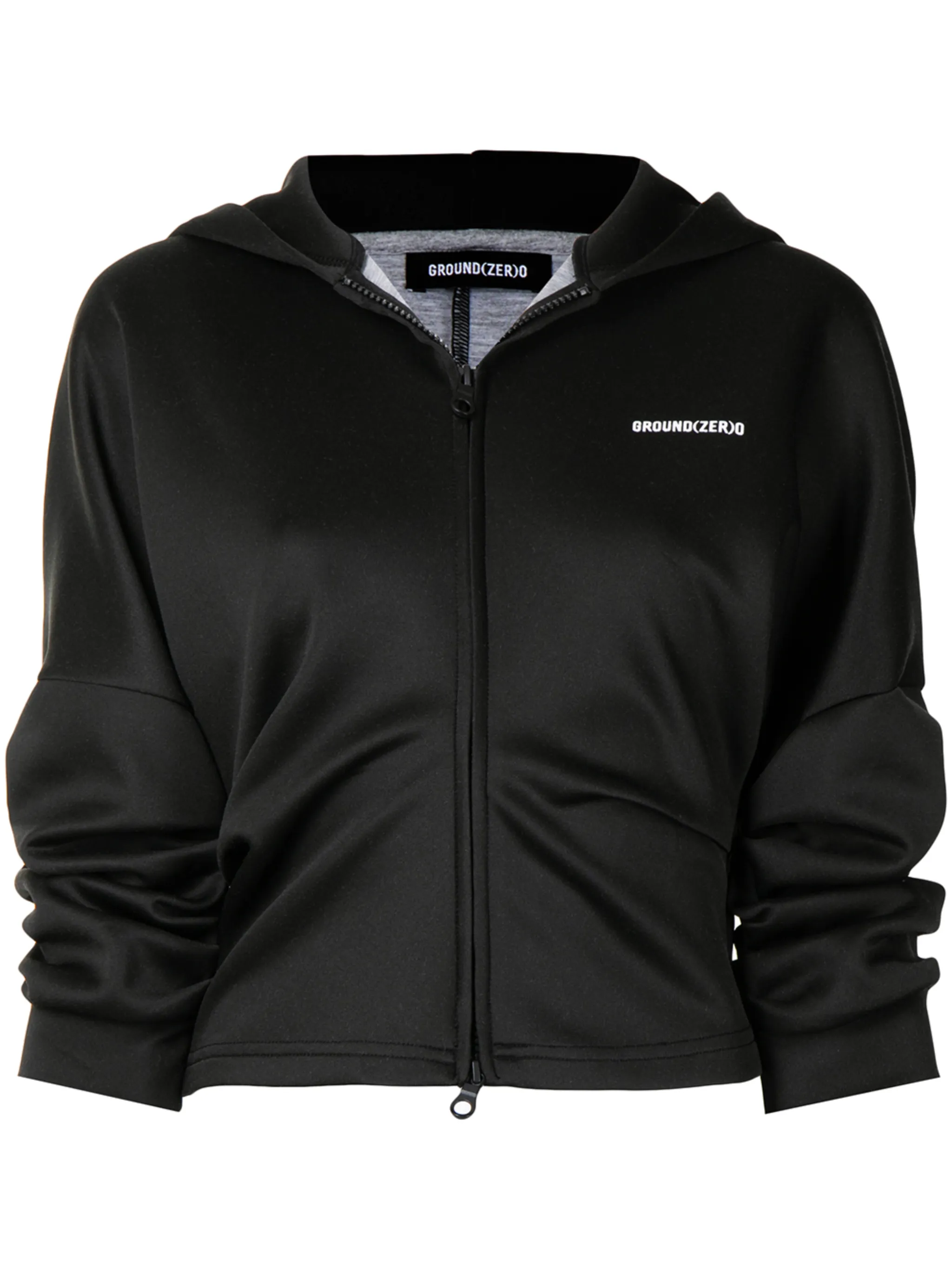 Худи на молнии с драпировкой Ground Zero, черный
Худи на молнии с драпировкой Ground Zero, черный