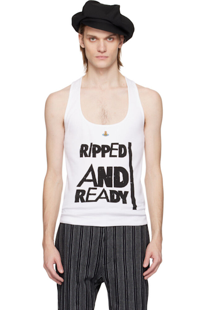 Белая майка «Ripped & Ready» Vivienne Westwood
Белая майка «Ripped & Ready» Vivienne Westwood
