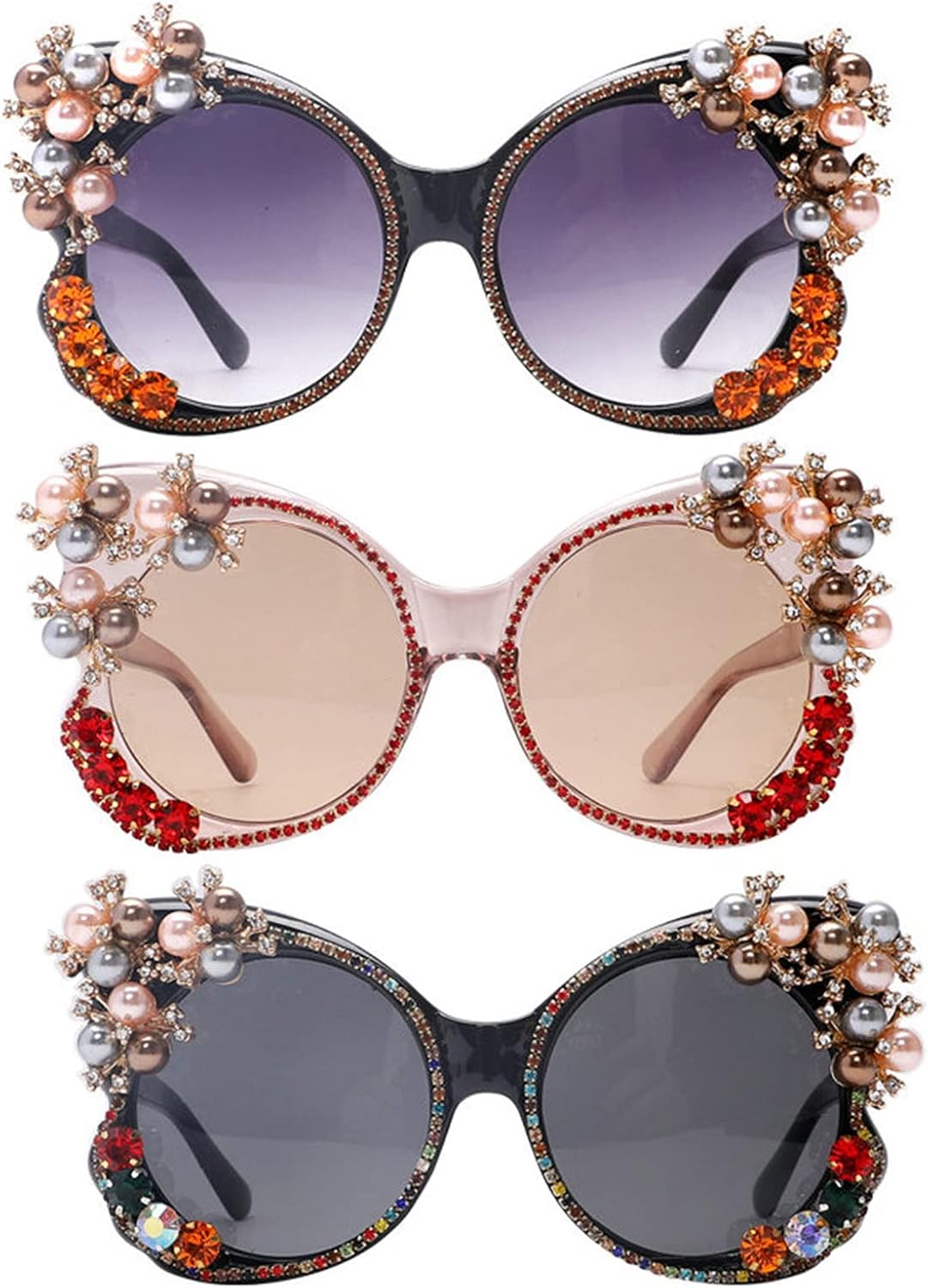 Солнцезащитные очки Willochra Diamond Cat Eye для женщин, большие, со стразами, разноцветные, блестящие, кристаллы, винтажные, для вечеринок, 3pcs-black&black Gary&brown
Солнцезащитные очки Willochra Diamond Cat Eye для женщин, большие, со стразами, разноцветные, блестящие, кристаллы, винтажные, для вечеринок, 3pcs-black&black Gary&brown