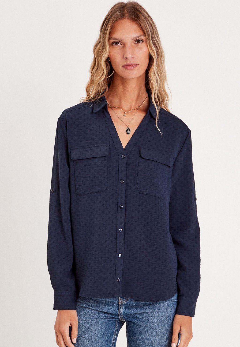 Блузка на пуговицах Cache Cache, деним
Блузка на пуговицах Cache Cache, деним