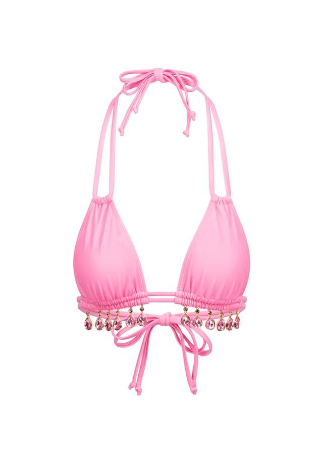 Верх бикини селеновый каплевидный с блестящими подвесками Moda Minx, розовый
Верх бикини селеновый каплевидный с блестящими подвесками Moda Minx, розовый
